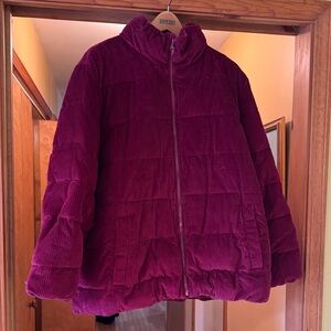 Old Navy Deep Red Corduroy Jacket